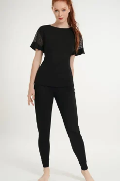 Lisca Pyjama mit kurzen Ärmeln »Smooth«|Damen Pyjamas