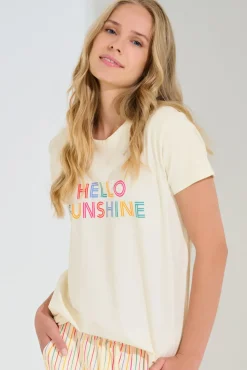 Lisca Pyjama mit Schlafshirt und Hose »Summer«|Damen Pyjamas