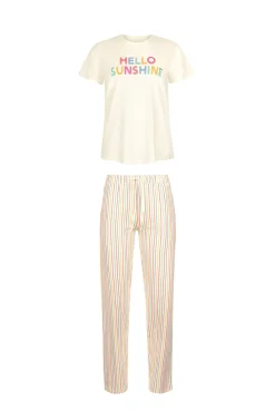 Lisca Pyjama mit Schlafshirt und Hose »Summer«|Damen Pyjamas