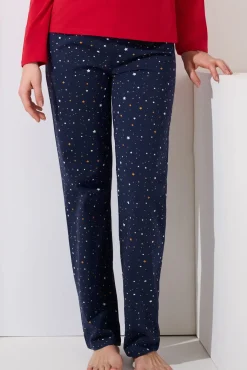 Lisca Pyjama mit Schlafshirt und Hose »Twinkle Star«|Damen Pyjamas