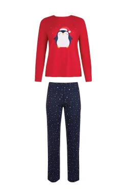 Lisca Pyjama mit Schlafshirt und Hose »Twinkle Star«|Damen Pyjamas