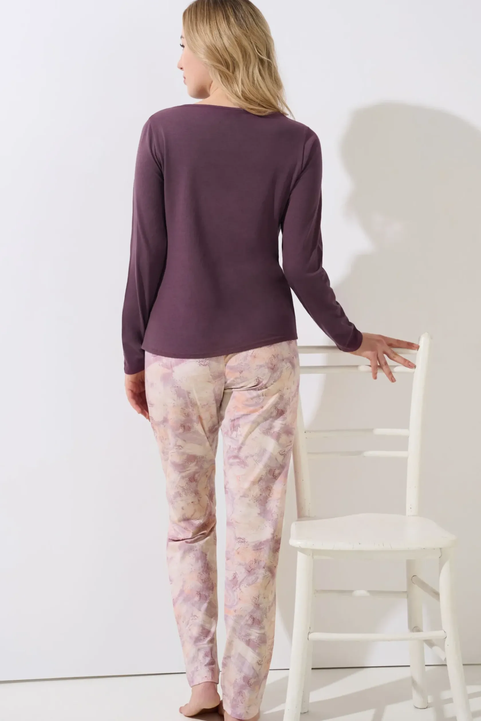 Lisca Pyjama mit Schlafshirt und Hose »Olena«|Damen Pyjamas