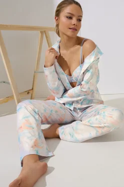 Lisca Pyjama mit Schlafshirt und Hose »Olena«|Damen Pyjamas