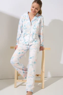 Lisca Pyjama mit Schlafshirt und Hose »Olena«|Damen Pyjamas