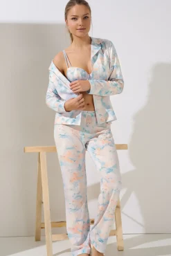 Lisca Pyjama mit Schlafshirt und Hose »Olena«|Damen Pyjamas