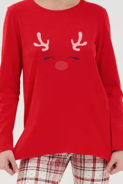 Lisca Pyjama mit Schlafshirt und Leggings »Holiday«|Damen Pyjamas