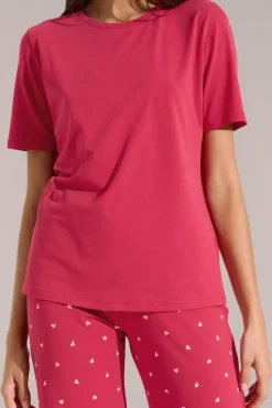 Lisca Pyjama mit Schlafshirt und Hose »True Love«|Damen Pyjamas