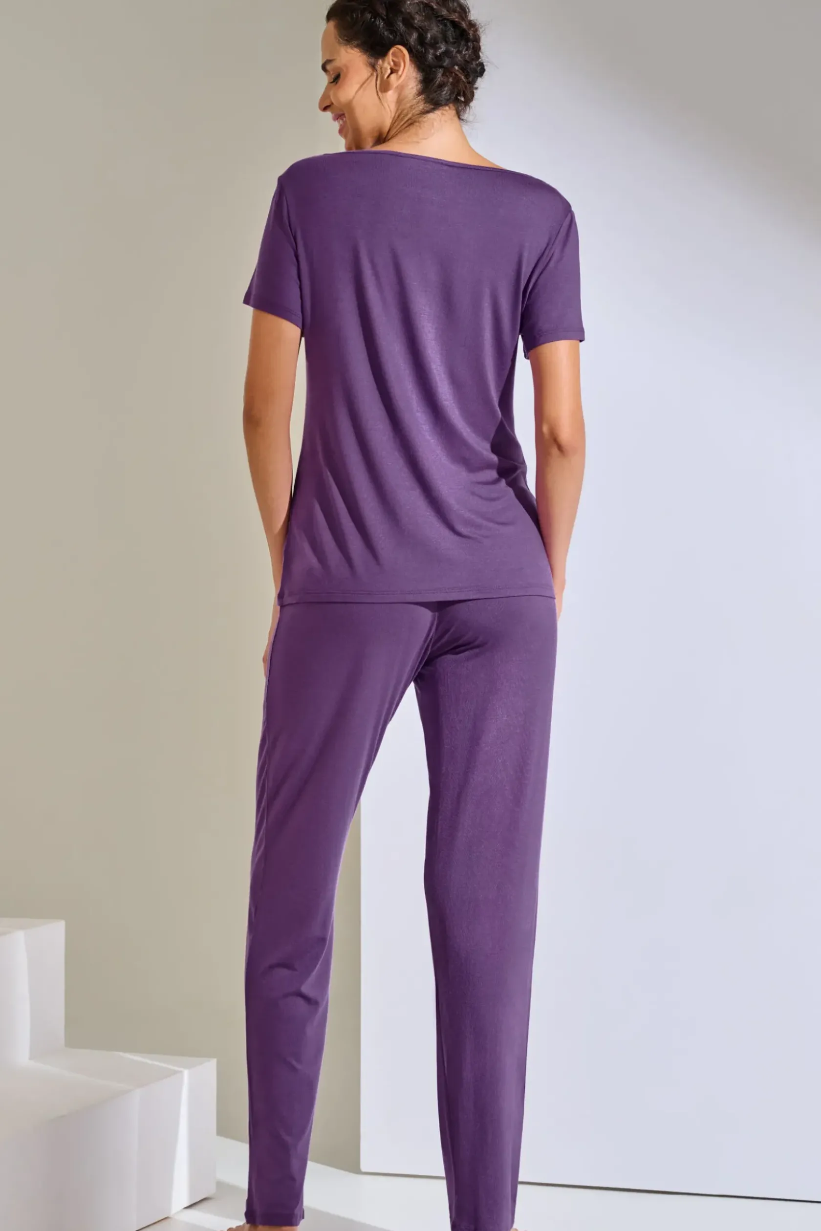 Lisca Pyjama mit Schlafshirt und Hose »Patricia«|Damen Pyjamas