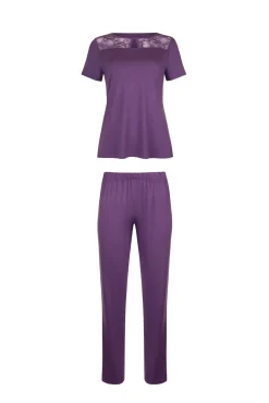 Lisca Pyjama mit Schlafshirt und Hose »Patricia«|Damen Pyjamas