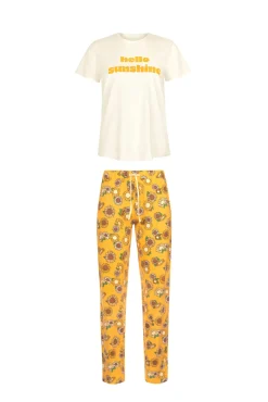 Lisca Pyjama mit Schlafshirt und Hose »Summer«|Damen Pyjamas