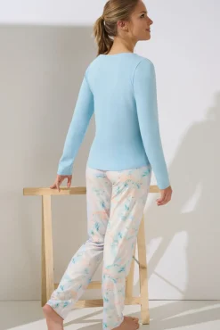 Lisca Pyjama mit Schlafshirt und Hose »Olena«|Damen Pyjamas