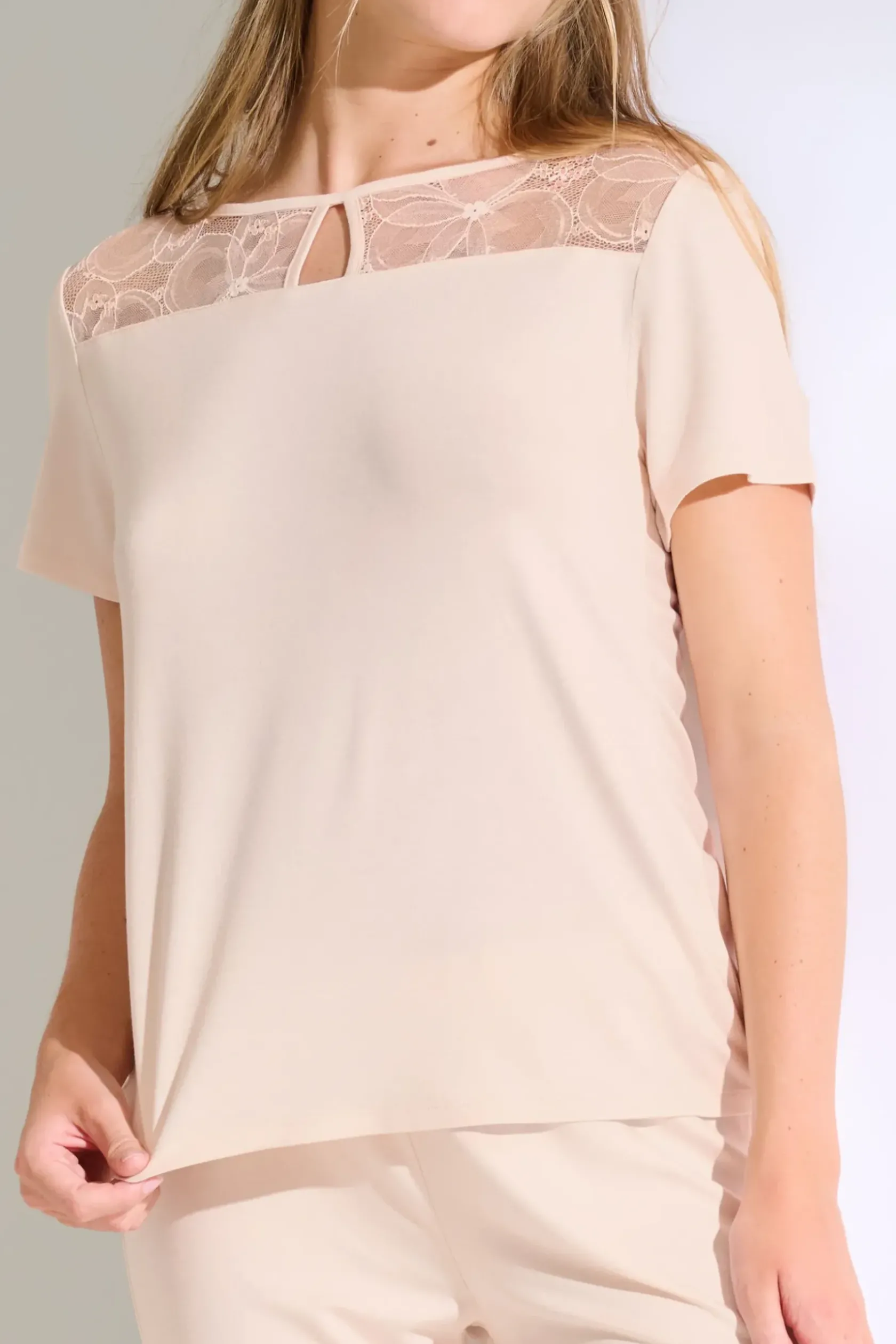 Lisca Pyjama mit Schlafshirt und Hose »Patricia«|Damen Pyjamas