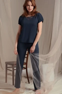 Lisca Pyjama mit Schlafshirt und Hose »Naty«|Damen Pyjamas