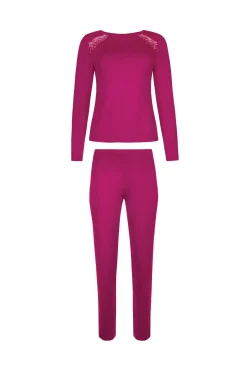 Lisca Pyjama mit Schlafshirt und Hose »Evelyn«|Damen Pyjamas