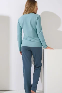 Lisca Pyjama mit Schlafshirt und Hose »Delightful« - Loungewear|Damen Pyjamas