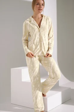 Lisca Pyjama mit Schlafshirt und Hose »Naomi«|Damen Pyjamas