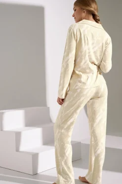 Lisca Pyjama mit Schlafshirt und Hose »Naomi«|Damen Pyjamas