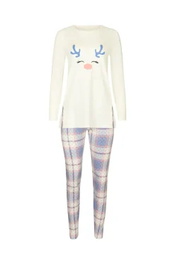 Lisca Pyjama mit Schlafshirt und Leggings »Holiday«|Damen Pyjamas
