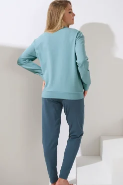 Lisca Pyjama mit Schlafshirt und Hose »Delightful« - Loungewear|Damen Pyjamas
