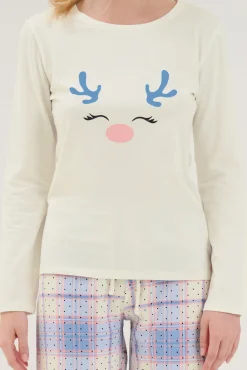 Lisca Pyjama mit Schlafshirt und Hose »Holiday«|Damen Pyjamas