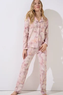 Lisca Pyjama mit Schlafshirt und Hose »Olena«|Damen Pyjamas