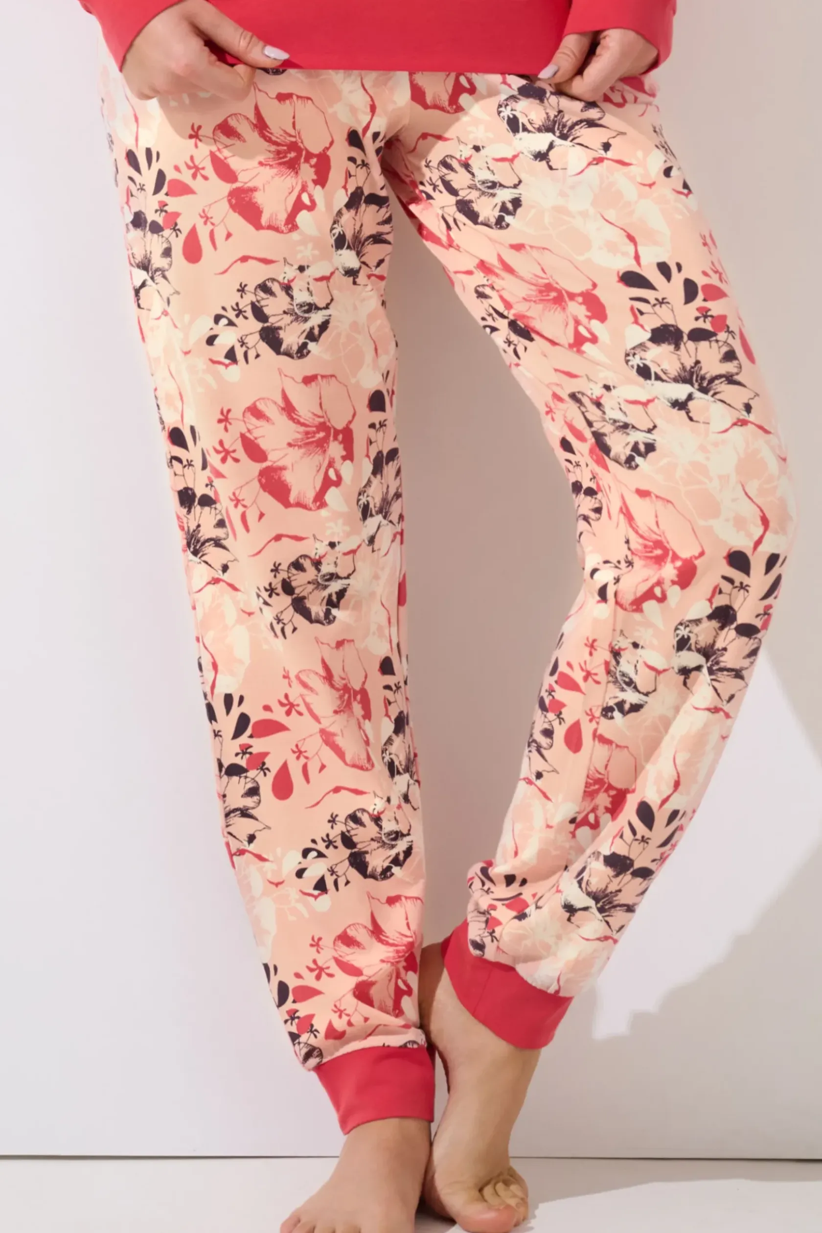 Lisca Pyjama mit Schlafshirt und Hose »Ocean«|Damen Pyjamas