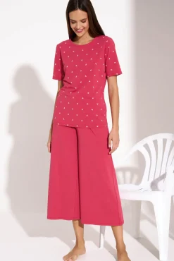 Lisca Pyjama mit Schlafshirt und Hose »True Love«|Damen Pyjamas