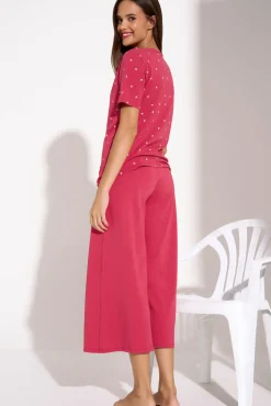 Lisca Pyjama mit Schlafshirt und Hose »True Love«|Damen Pyjamas