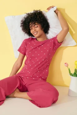 Lisca Pyjama mit Schlafshirt und Hose »True Love«|Damen Pyjamas