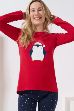 Lisca Pyjama mit Tunika und Leggings »Twinkle Star«|Damen Pyjamas