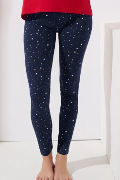 Lisca Pyjama mit Tunika und Leggings »Twinkle Star«|Damen Pyjamas