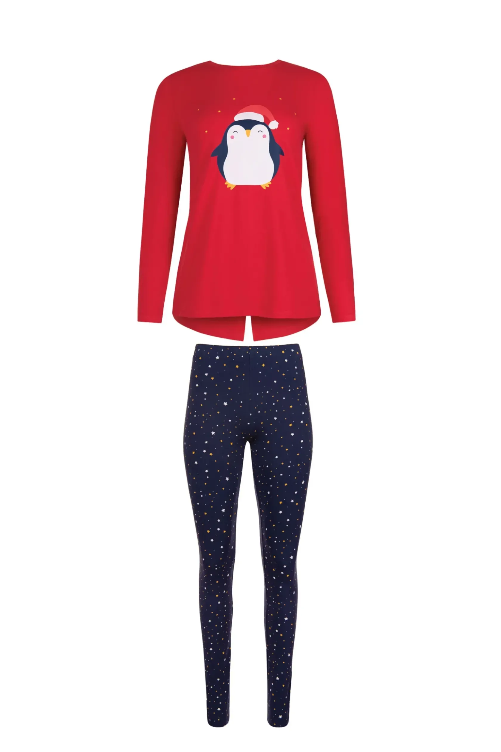 Lisca Pyjama mit Tunika und Leggings »Twinkle Star«|Damen Pyjamas
