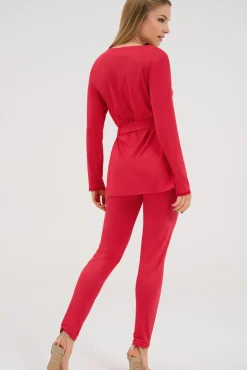 Lisca Pyjama mit Tunika und Leggings »Sympathy«|Damen Pyjamas