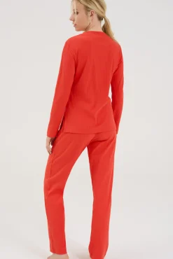 Lisca Pyjama Oberteil Langarm »Lucky«|Damen Pyjamas
