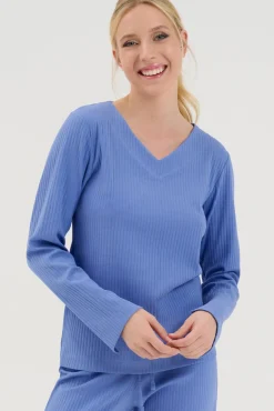 Lisca Pyjama Oberteil Langarm »Lucky«|Damen Pyjamas