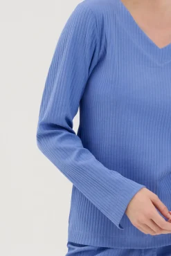 Lisca Pyjama Oberteil Langarm »Lucky«|Damen Pyjamas
