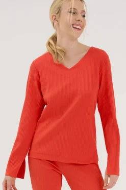 Lisca Pyjama Oberteil Langarm »Lucky«|Damen Pyjamas