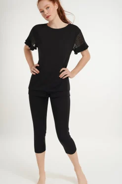 Lisca Pyjama Set mit Leggings »Smooth«|Damen Pyjamas